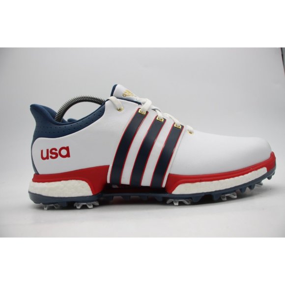 Adidas Tour 360 Boost Golf Shoes Men's Size 11 USA Red White Blue F33512